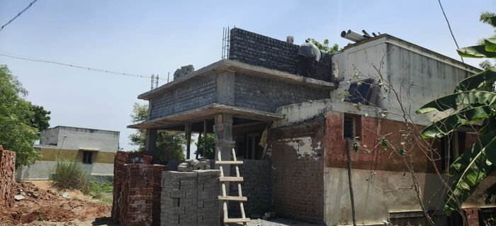 Building structure under construction